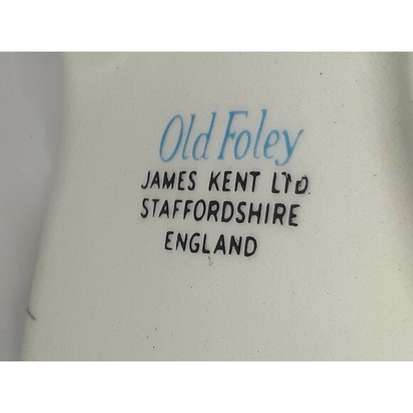 Vintage Old Foley James Kent Staffordshire "Chinese Rose" Porcelain Shoe Pink - Picture 6 of 12